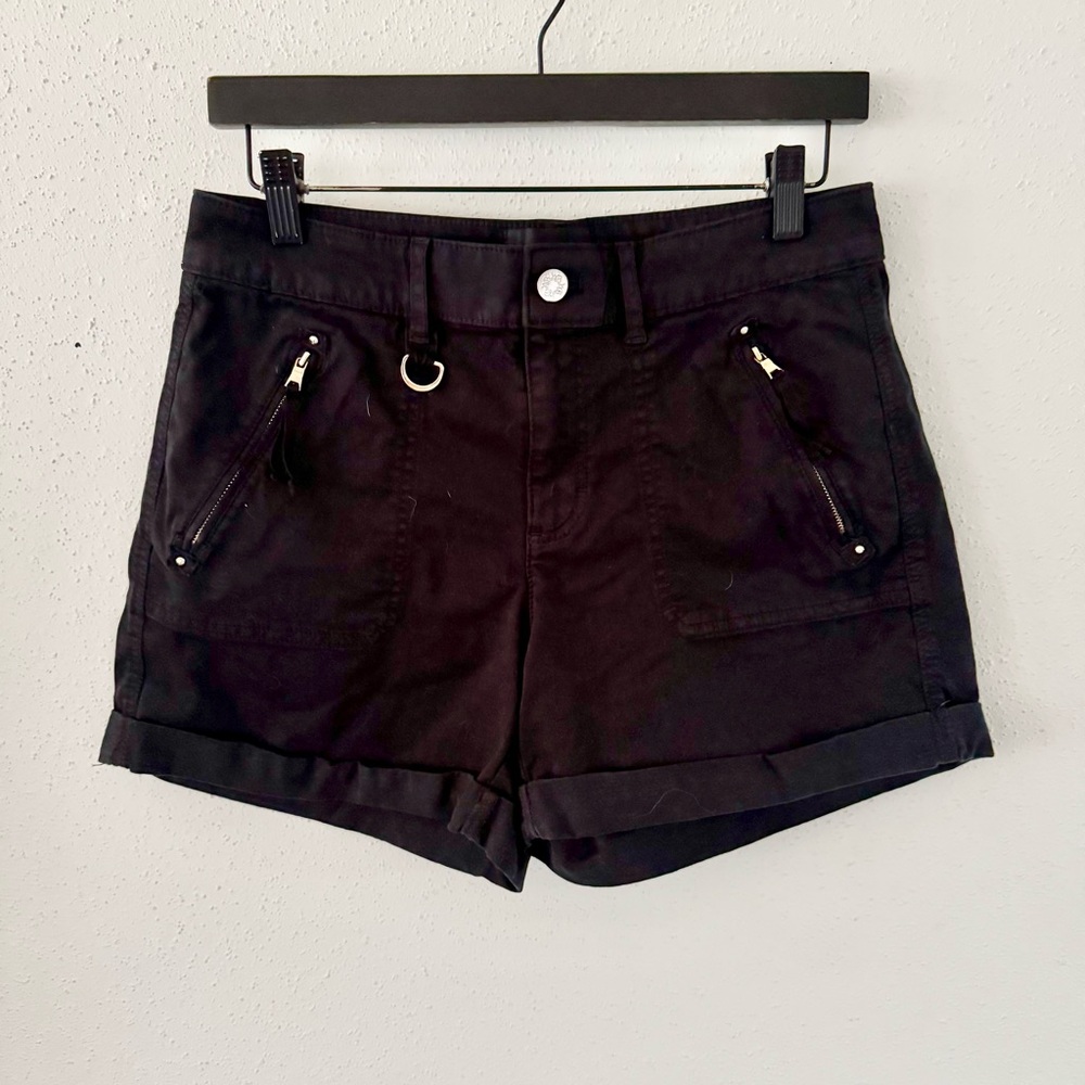 WHBM Mid-Rise Pret-a-Play Shorts 4.5" Inseam Casual Black Women's Size 6 Small S